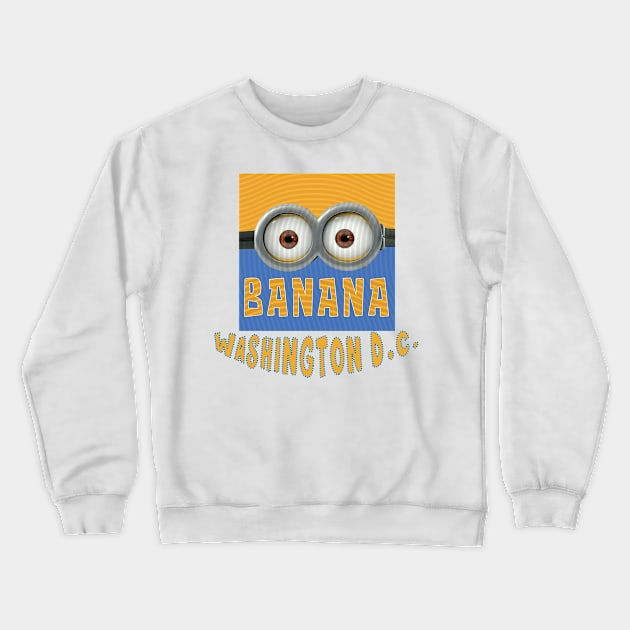 DESPICABLE MINION AMERICA WASHINGTON DC Crewneck Sweatshirt by LuckYA